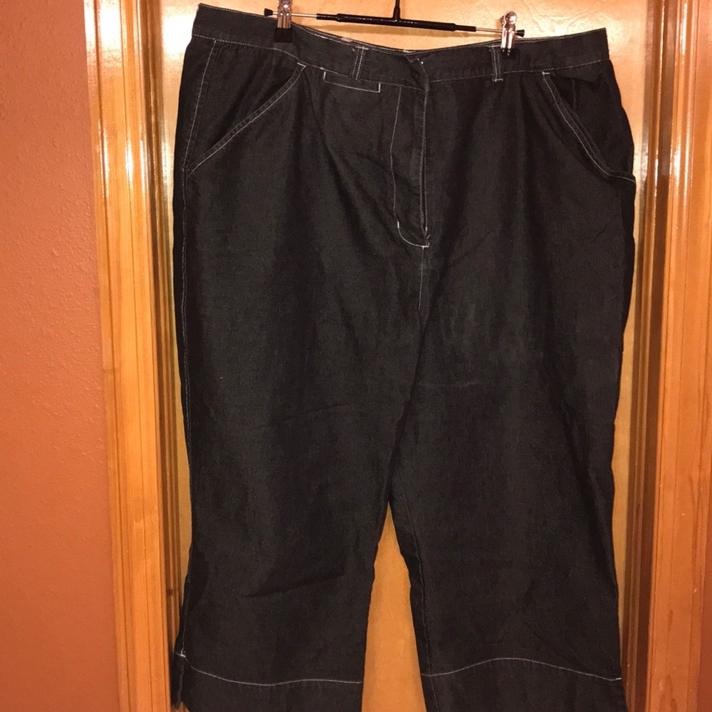 Stretchy jean capris